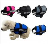 Hamaha Ksoto Dog Police Fosforlu Köpek Göğüs Tasması Küçük 60-75 cm Siyah - 1