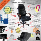 Arn Ahşap Makam Koltuğu Ofis Koltuğu Yönetici Koltuğu Müdür Koltuğu Oyuncu Koltuğu Baba Koltuğu - 2