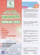 Bulut 6. Sınıf Tüm Dersler Yaprak Test - 1