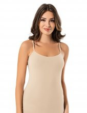 Trair İp Askılı Likralı Süprem Atlet Ten MB214-Ten - 1