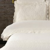 Clara Pamuksaten Dantelli Nevresim Takımı + Pike 7 Parça Set - 6