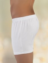Trair Penye Düğmeli Boxer Beyaz ME010 - 2