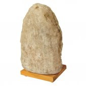 Doğal Beyaz Çankırı Kaya Tuzu Tuz Lambası Anahtarlı Ampullü 8-9KG - 4