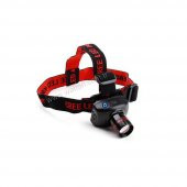 Pilli Zoomlu Avcı Dağcı Kafa Feneri Kamp Lambası - 3