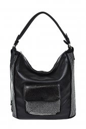 Kriste Bell Siyah Bayan Omuz Çantası - 1