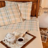 Çift Kişilik Pike Takımı/Seti Natural Buldan Cotton/ Pamuk  Sade  Kalın Yumuşak 2 Yastık Kılıflı - 1