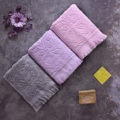 3lü Havlu Seti Leylak V1 (50x90 cm) - 1