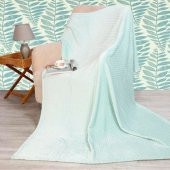 Merinos Pearl Tomurcuk Battaniye Aquamint OEKO-TEX STANDART - 1