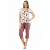 Bermuda Pijama Takımı Çiçek (M) - 1