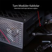 ASUS 1000W 80+ GOLD ROG STRIX 1000G 13.5cm Fanlı APFC Tam Modüler Power Supply - 11