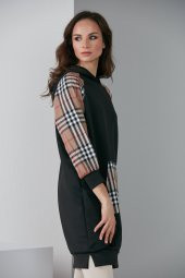 KOL CEP EKOSE GARNİLİ TESETTÜR SWEAT SİYAH 1005 - 2