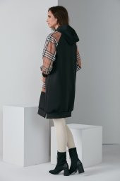 KOL CEP EKOSE GARNİLİ TESETTÜR SWEAT SİYAH 1005 - 5