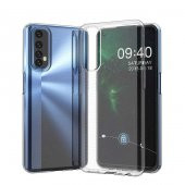 Realme 7  Kılıf Ultra İnce Esnek Sararmaz Şeffaf Süper Silikon Kılıf - 1