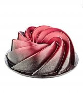 Granit kek kalıbı Rürgar gülü siyah-kırmızı 26cm - 2