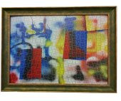2000 Parça Puzzle Çerçevesi -Yeşil - 68*96 - 55 mm - 1