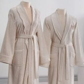 Taç Gracie Aile Bornoz Seti Capucıno - 1