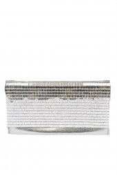 Kriste Bell Gümüş Bayan Abiye Çanta - 1