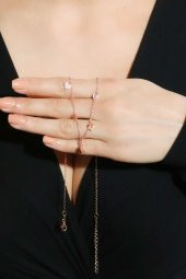 925 Ayar Gümüş İçi Taşlı Kalp Kolye - 2