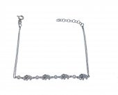 925 Ayar Gümüş Fil Motifli Taşlı Bileklik - 1