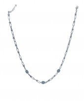 925 Ayar Gümüş Tifany Taşlı Gümüş  Kolye - 1