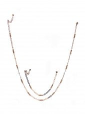 925 Ayar Gümüş Toplu Ataç Rose Takım - 1