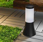 Horoz Orkide 1 Siyah Renkte Plastik Bahçe Aydınlatması E27 Duylu - 1