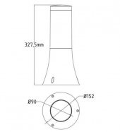 Horoz Orkide 1 Siyah Renkte Plastik Bahçe Aydınlatması E27 Duylu - 2