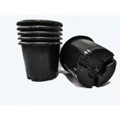 (10 ADET) 1,5 lt SİYAH  ÇİÇEK ÇOĞALTMA SAKSISI SERT  KALİTELİ - 3