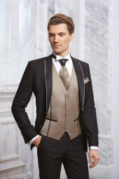 Erkek - Slimfit - Takım - Damatlık - Elbise - Siyah - MNZ111700 - 1