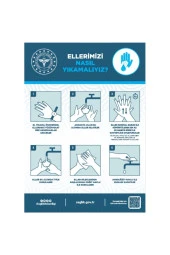 Ekstrafix Ellerimizi Nasıl Yıkamalıyız Afiş 50x70 - 1