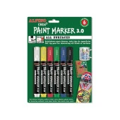 Alpino Markör Paint Crea 6 Lı Blister - 1
