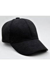 ERKEK KIŞLIK KAŞE SİYAH SNAPBACKS ŞAPKA - 1