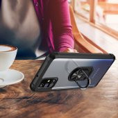 KNY Samsung Galaxy M31S Kılıf Renkli Silikon Kenarlı Yüzüklü Manyetik Mola Kapak Kırmızı - 2