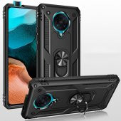 KNY Xiaomi Pocophone F2 Pro Kılıf Ultra Korumalı Yüzüklü Manyetik Vega Kapak Rose Gold - 5