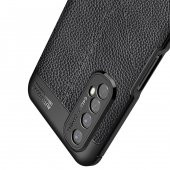 KNY Realme 7 Kılıf Deri Desenli Lux Niss Silikon Lacivert - 2