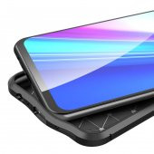 KNY Realme 7 Kılıf Deri Desenli Lux Niss Silikon Lacivert - 3