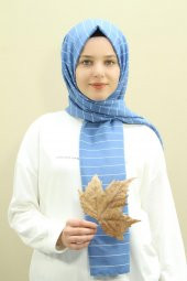 Çizgili Pamuk Şal-7003-3 - 2