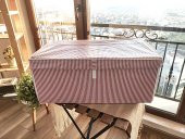 3 Adet - Kapaklı Organizer Mega Plus Kutu - Çok Amaçlı(Çamaşır-Saklama-Düzenleme vb.) Hurç, Kutu 70x40x30 - Mega Plus Boy Hurç/Kutu - Pembe - 2