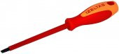 Izeltaş Elektrikçi Izoleli Düz Uçlu Tornavida, 1000 V, Sarı/Kırmızı, 6.5 X 150 Mm - 1
