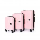 Hotowa Gold PP Valiz 8008 Pembe Valiz Seti - 1