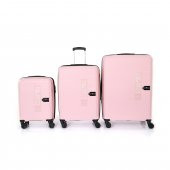 Hotowa Gold PP Valiz 8008 Pembe Valiz Seti - 2