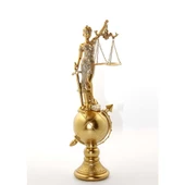 Polyester Dünya Küre Üzerinde Adalet Biblosu thumbnail 2