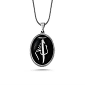 Gümüş Elif Lam Mim Kolye thumbnail 2