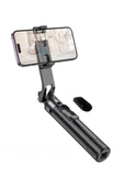 Selfie Çubuğu 2 'si 1 Arada Fotoğraf Makinası Telefon Takılan 2.2m Uzayan Kumandalı Tripod - 6