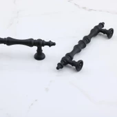 Nilay Siyah Metal Kulp 96 mm-9.6 cm Mobilya Çekmece Mutfak Dolabı Dolap Kulpları Kulbu Kulpu Siyah thumbnail 9