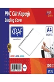KRAF Cilt Kapağı A4 Şeffaf 160 Mic. 100'lü - 1