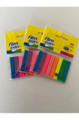 KRAF Film Index Plastik Şeffaf Ayraç 8 Renk X 25 Sayfa 3'lü - 2