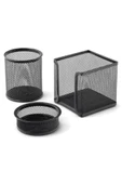 Bigpoint Metal Perfore 3'lü Set Siyah- - 1