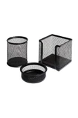 Bigpoint Lotte Metal Perfore 3`lü Set Siyah - - 1