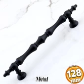 Nilay Siyah Metal Kulp 128 mm - 12.8 cm Mobilya Çekmece Mutfak Dolabı Dolap Kulpları Kulbu Kulpu thumbnail 1